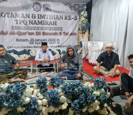 Persiapan Kegiatan Khataman dan Imtihan Santri Ke 5 Bocah Cilik Usia dibawah 5 Tahun TPQ Namirah Berjalan Sesuai Rencana.